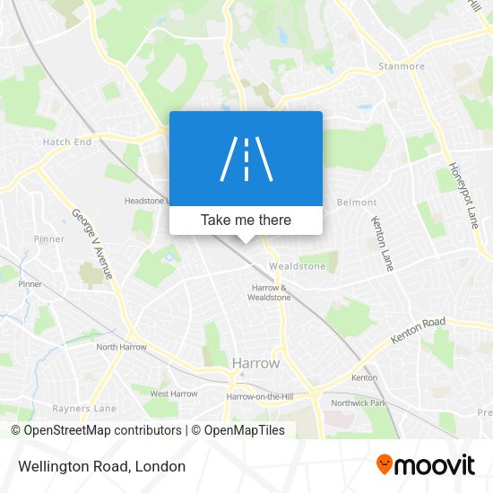 Wellington Road map