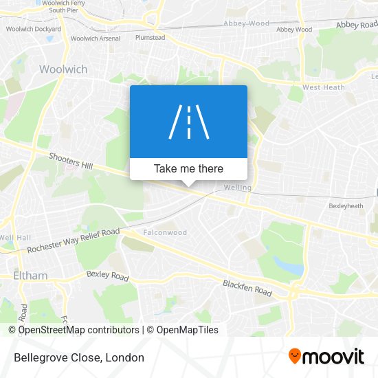 Bellegrove Close map