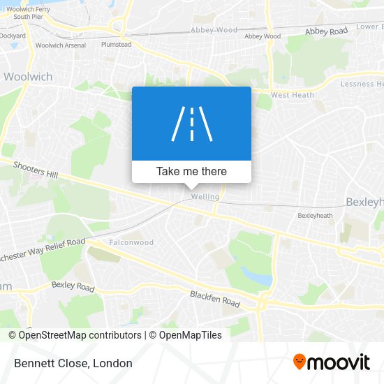 Bennett Close map
