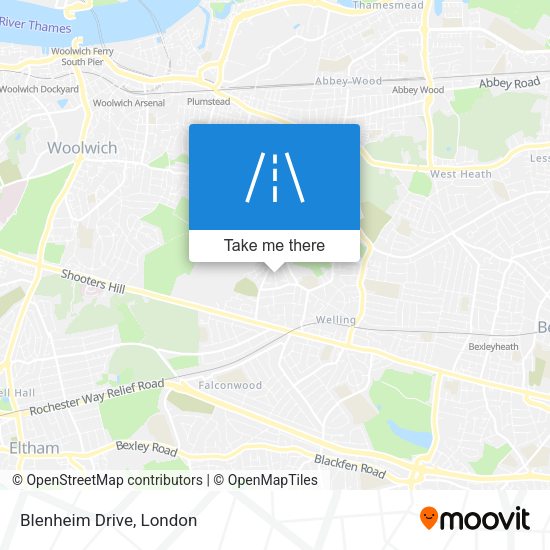 Blenheim Drive map