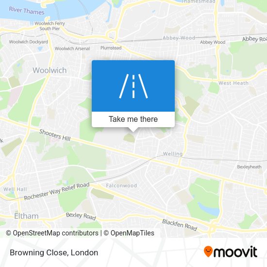 Browning Close map