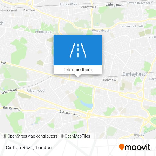 Carlton Road map