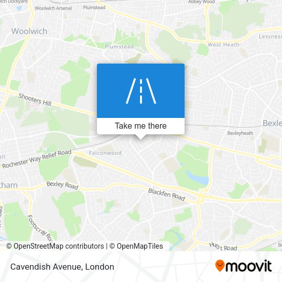 Cavendish Avenue map