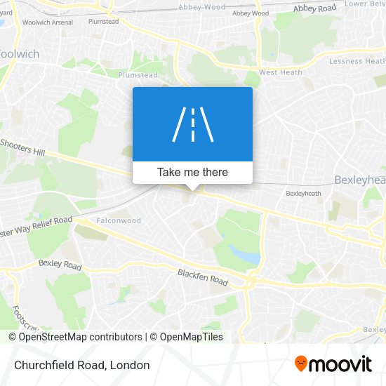 Churchfield Road map