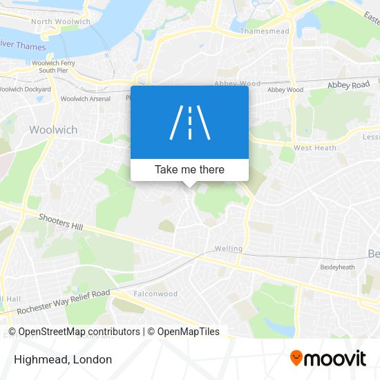 Highmead map