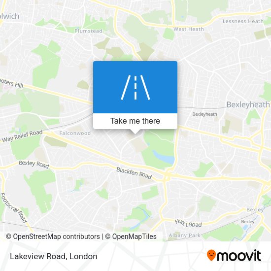 Lakeview Road map