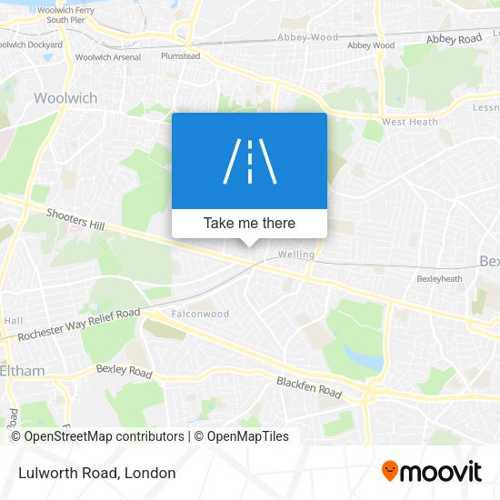 Lulworth Road map