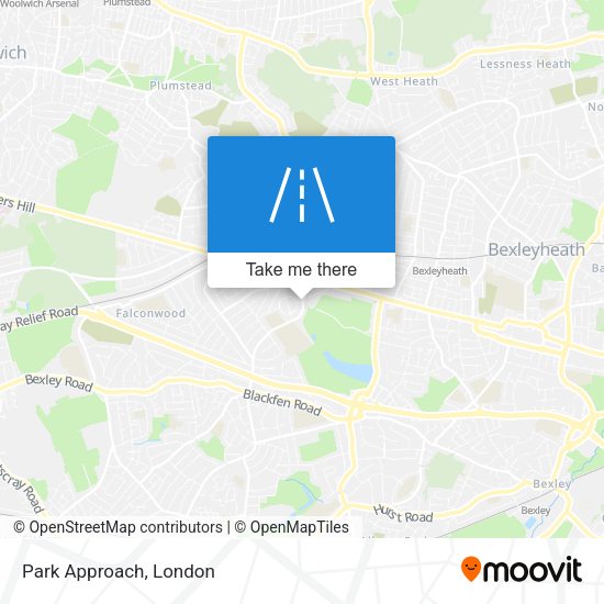 Park Approach map