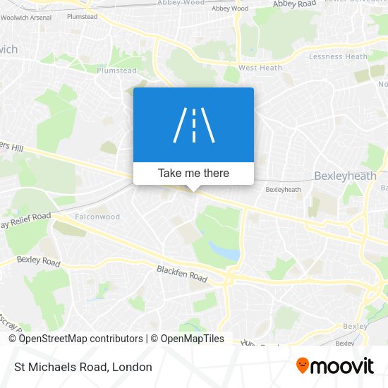 St Michaels Road map