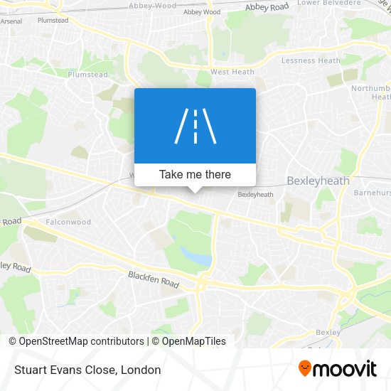 Stuart Evans Close map