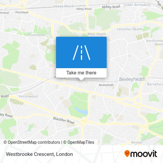 Westbrooke Crescent map