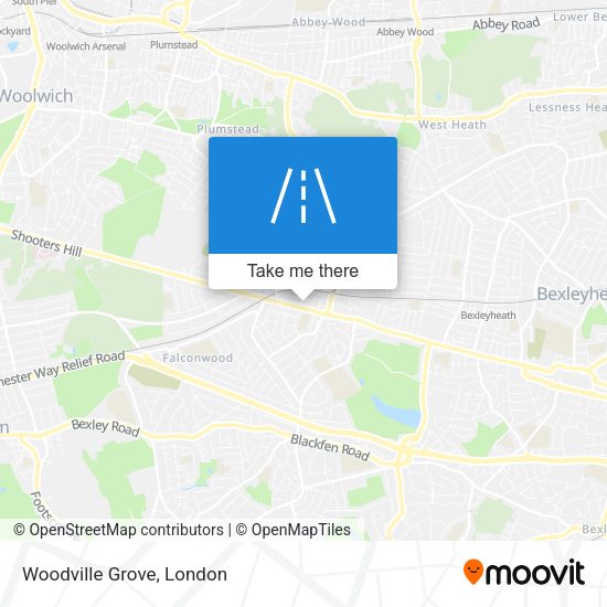 Woodville Grove map