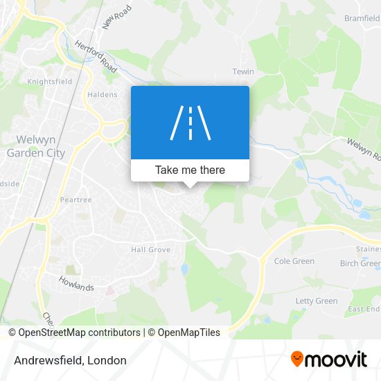 Andrewsfield map