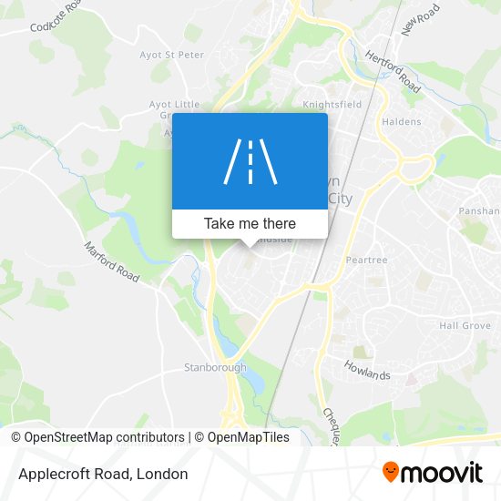 Applecroft Road map