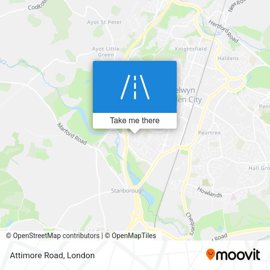 Attimore Road map