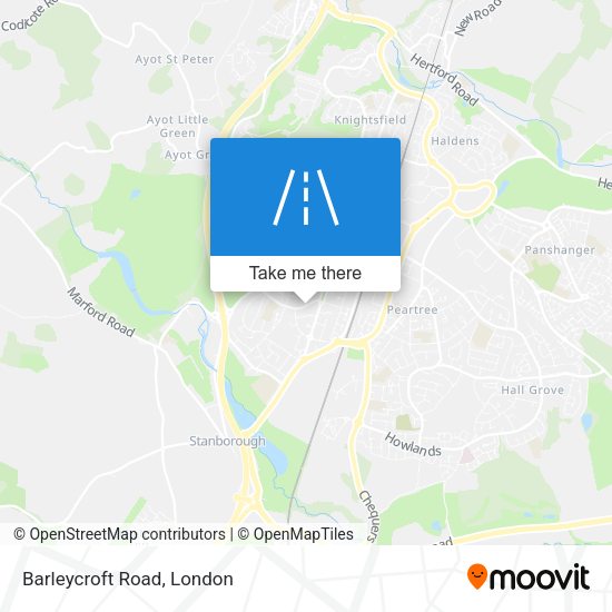 Barleycroft Road map