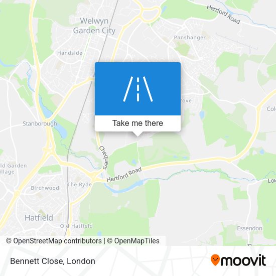Bennett Close map