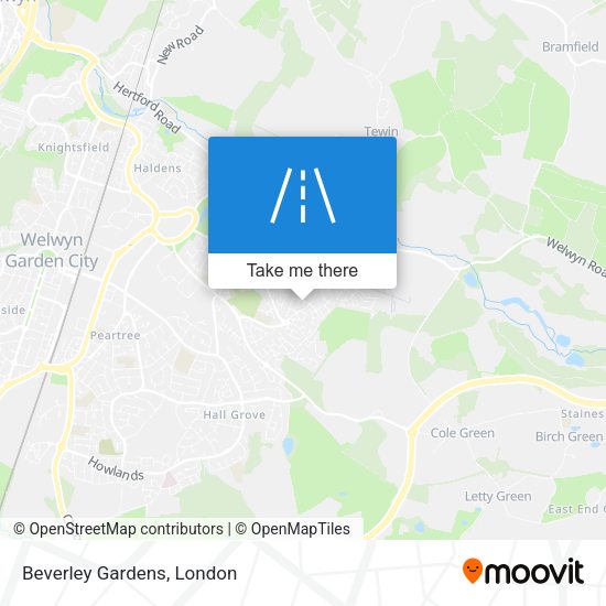 Beverley Gardens map