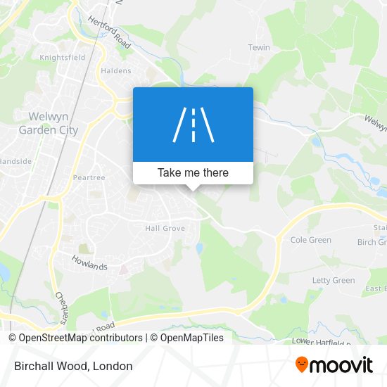 Birchall Wood map