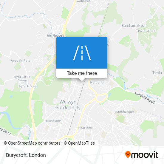 Burycroft map