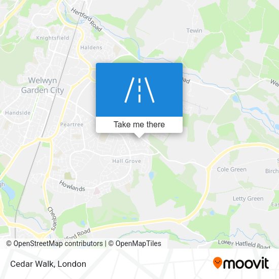 Cedar Walk map