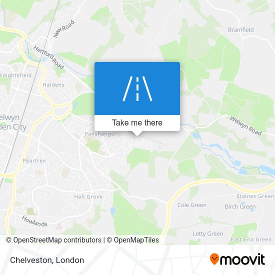 Chelveston map