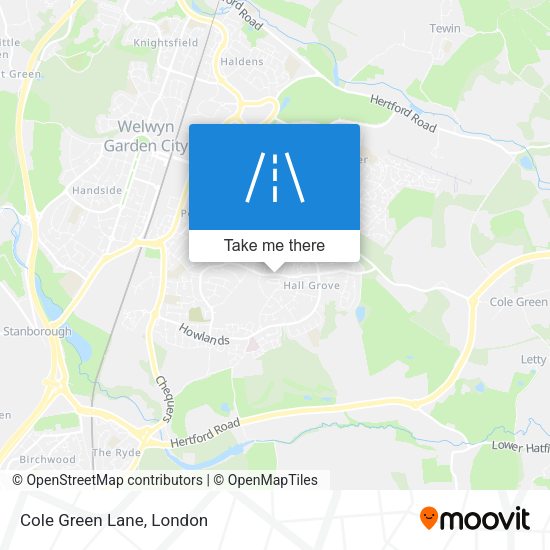 Cole Green Lane map