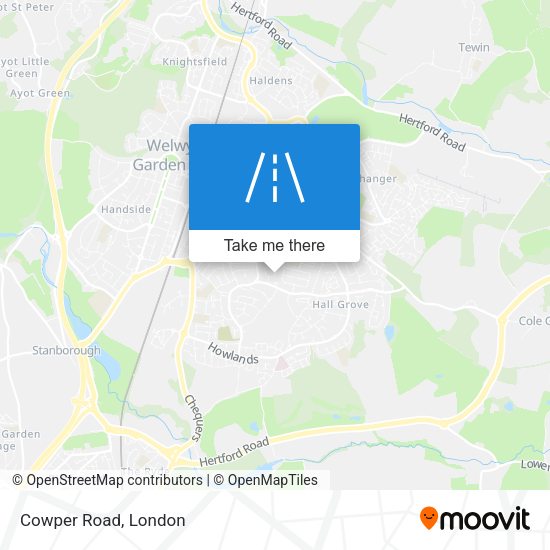 Cowper Road map