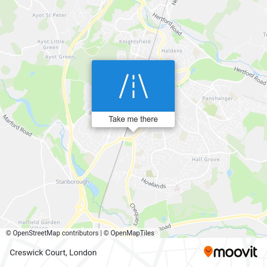 Creswick Court map