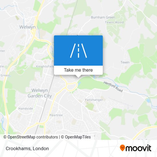 Crookhams map