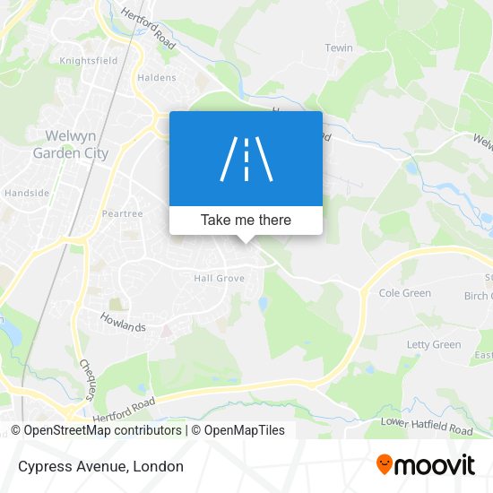 Cypress Avenue map