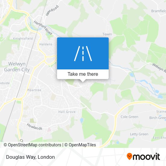 Douglas Way map