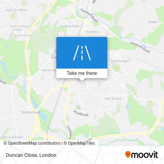 Duncan Close map