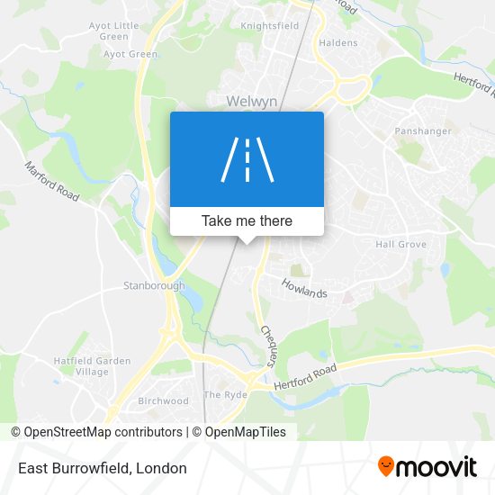 East Burrowfield map