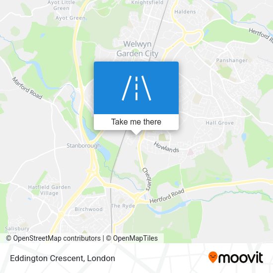 Eddington Crescent map