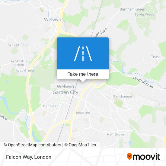 Falcon Way map