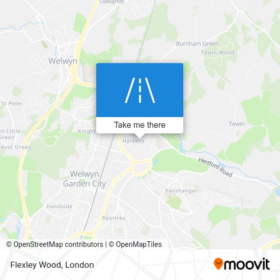 Flexley Wood map