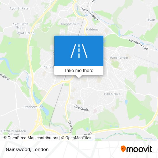 Gainswood map
