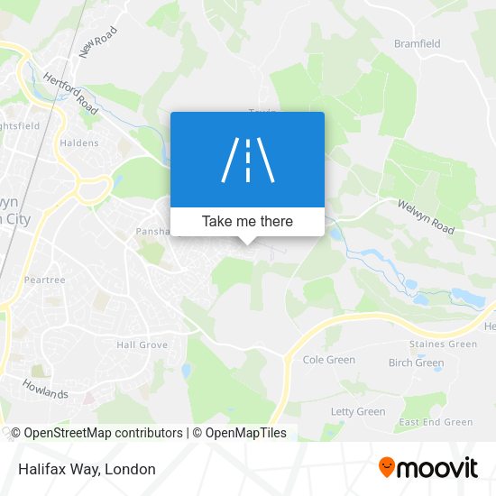 Halifax Way map