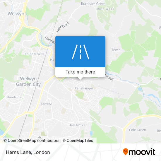 Herns Lane map