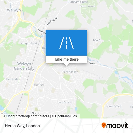 Herns Way map