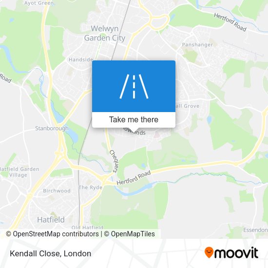 Kendall Close map