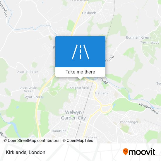Kirklands map