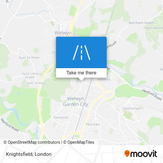Knightsfield map
