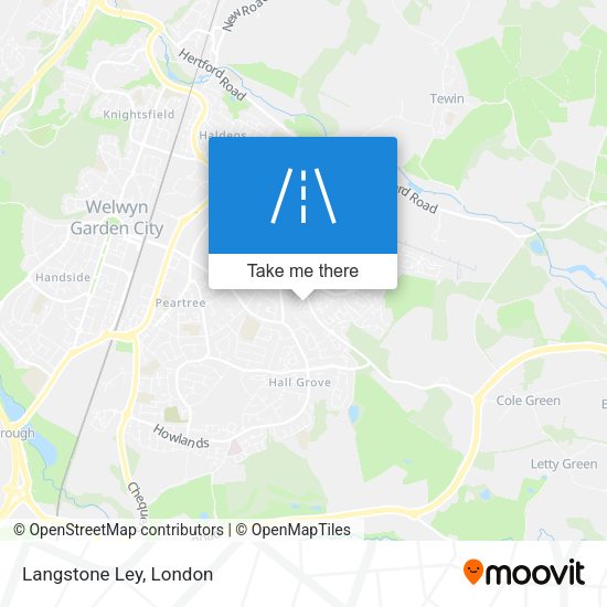 Langstone Ley map