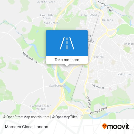 Marsden Close map