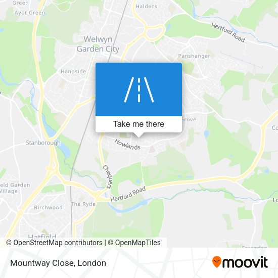Mountway Close map