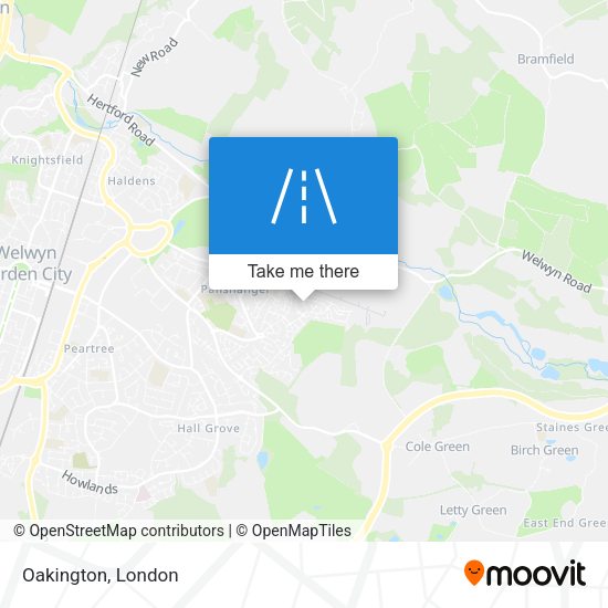 Oakington map