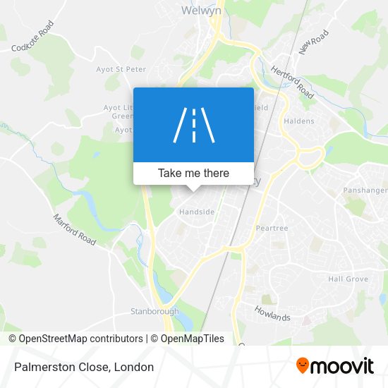 Palmerston Close map