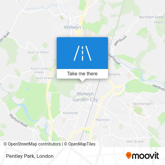 Pentley Park map